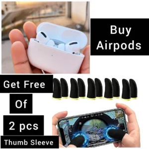 White Active Noise Cancelling Wireless Earbuds – Get Free 2 Pcs