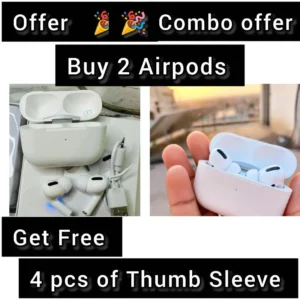 Airpods – Jumbo Offer | Buy 2 Airpods Get 4 Pcs Thumb Sleeves Free