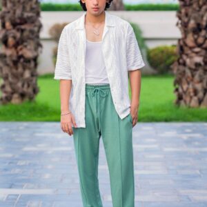 Cut & Sew Trousers – Dusty Seafoam green