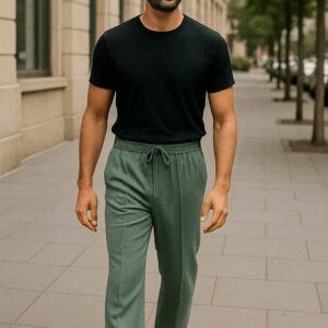 Cut & Sew Trousers – Dusty Seafoam green