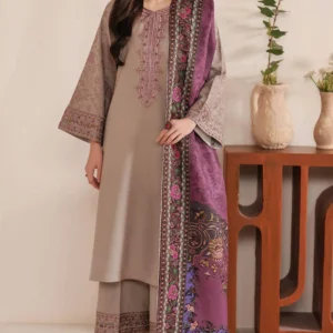 3 Pcs Women’s Unstitched Embroidered Suit