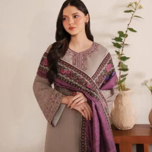 3 Pcs Women’s Unstitched Embroidered Suit