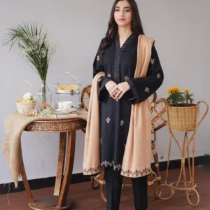 3 Pcs Women’s Unstitched Embroidered Suit