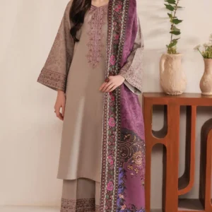 3 Pcs Women’s Unstitched Embroidered Suit