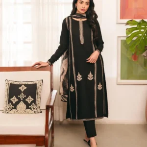 3 Pcs Women’s Unstitched Embroidered Suit