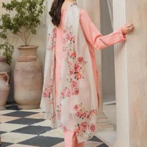 3 Pcs Women’s Unstitched Embroidered Suit