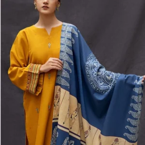 3 Pcs Women’s Unstitched Embroidered Suit
