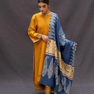 3 Pcs Women’s Unstitched Embroidered Suit
