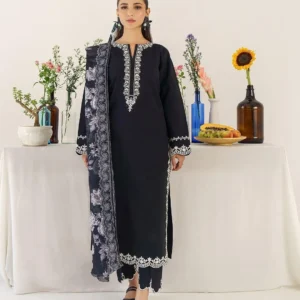 3 Pcs Women’s Unstitched Embroidered Suit
