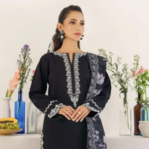 3 Pcs Women’s Unstitched Embroidered Suit