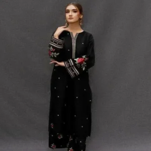 3 Pcs Women’s Unstitched Embroidered Suit