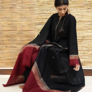 3 Pcs Women’s Unstitched Embroidered Suit