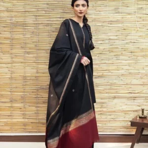 3 Pcs Women’s Unstitched Embroidered Suit
