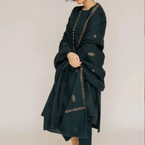 3 Pcs Women’s Unstitched Embroidered Suit