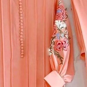 2 Pcs Women’s Stitched Linen Embroidered Suit