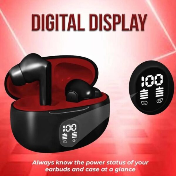 Wireless Earbuds with LED Display