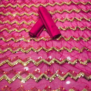 Women’s Unstitched Silk Plain Fancy Dress