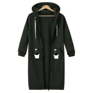 Women’s Extra-Long Zipper Hoodie