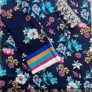 3 Pcs Women’s Unstitched Printed Suit