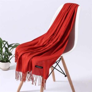 1 Pc Women’s Woolen Plain Shawl