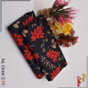 2 Pcs Women’s Unstitched Printed Suit