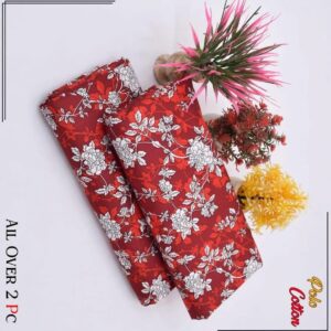 2 Pcs Women’s Unstitched Printed Suit