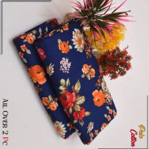 2 Pcs Women’s Unstitched Printed Suit