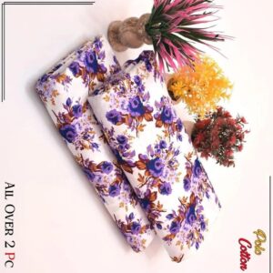 2 Pcs Women’s Unstitched Printed Suit