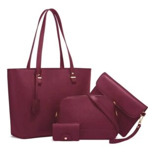 Women’s PU Leather Plain Shoulder Bag
