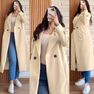 1 Pc Women’s Stitched Fleece Plain Fleece Jacket
