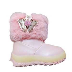 Stylish Girl’s Pink Rubber Boots – 1 Pair