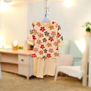 : 2 Pcs Girl’s New Doll Brand Printed Shirt And Trouser