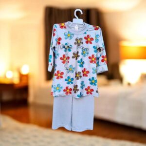 2 Pcs Girl’s New Doll Brand Printed Shirt And Trouser