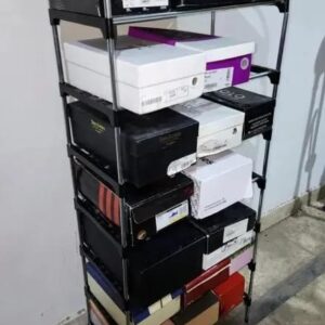 4 Layer Shoe Rack Multifunctional Book Rack Accessories Rack for Home and Office Durable Non Breakable Shoe Organizer Stainless Steel Layer Shoe Rack Easy Assembly