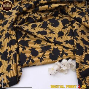 2 Pcs Women’s Unstitched Printed winter Suit