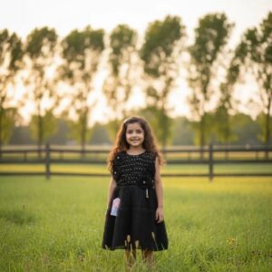 Stylish Collection Fancy 2 Pcs Girl Frock Wedding Party Wear