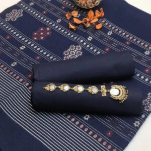 3 Pcs Women’s Unstitched Plain Suit