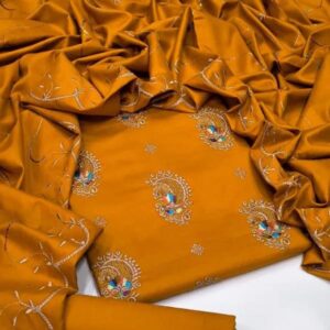 3 Pcs Women’s Unstitched Embroidered Suit