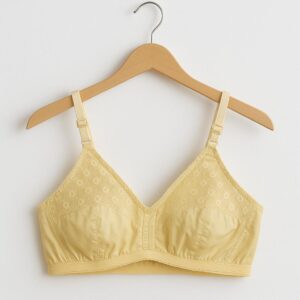 Comfortable Cotton Embroidered Non-Padded Bra – Available in 6 Sizes