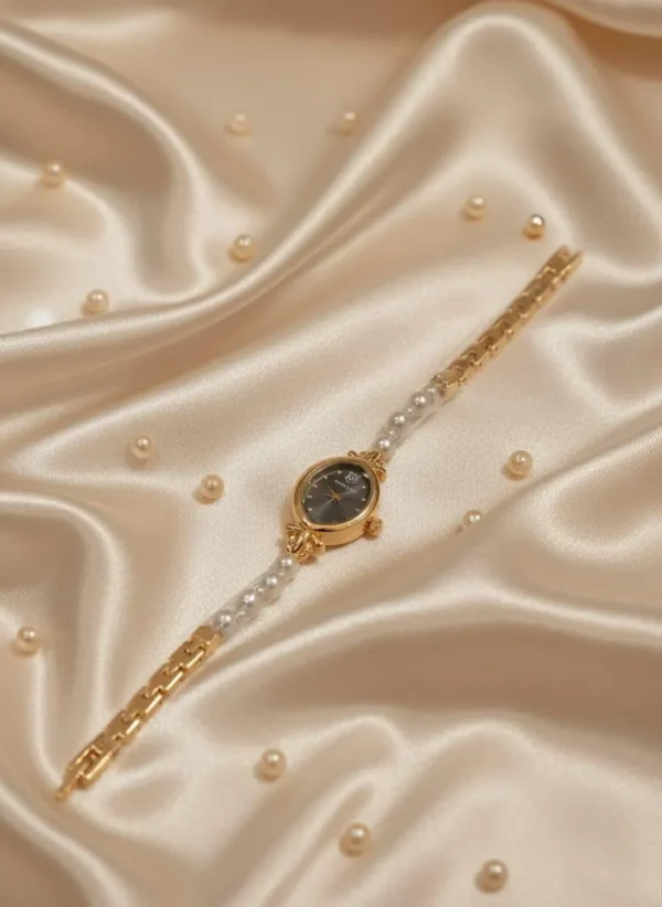 Stylish Women's Quartz Watch with Chain Strap – 1 Pc