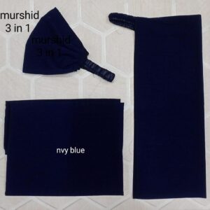 Elegant Chiffon Hijab Set – 3 Pcs in Assorted Colors