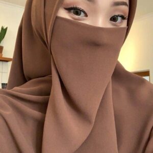 Chiffon 2 Pcs Hijab Set – Plain Design for Versatile Styling