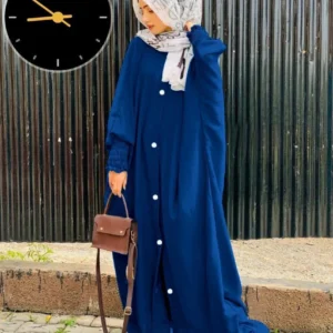 Classic Georgette Abaya with Stroller – 1 Pcs