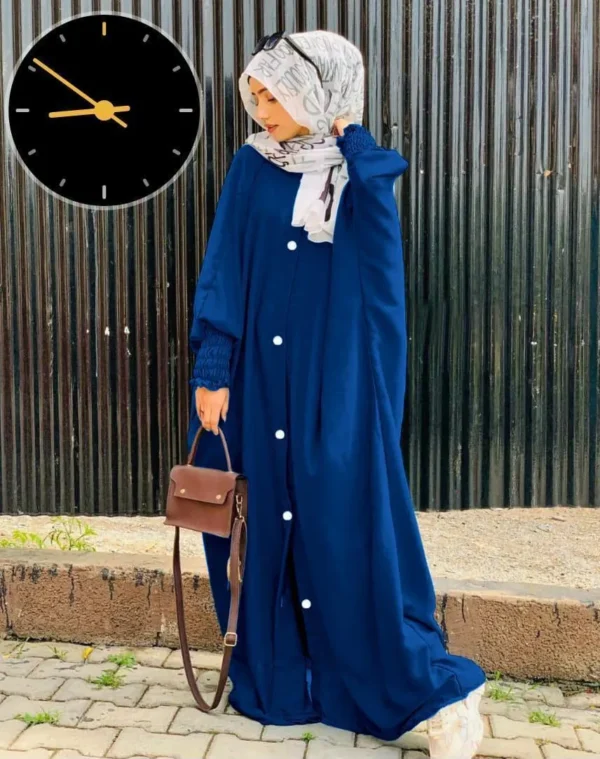 Classic Georgette Abaya with Stroller - 1 Pcs