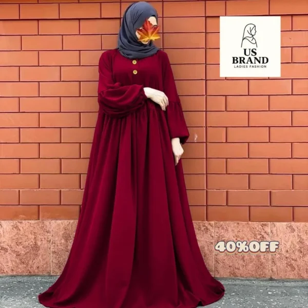 Georgette Plain Classic Abaya