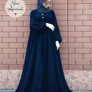 Elegant Georgette Full Abaya – 1 Pc Classic Style