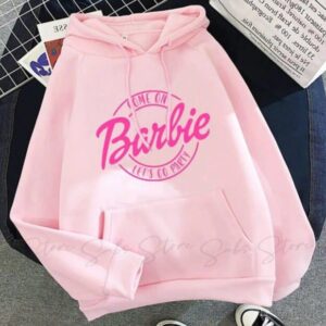 1 Pc Women’s Stitched Fleece Printed Pullover Hoodie