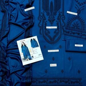 3 Pcs Women’s Unstitched Embroidered Suit