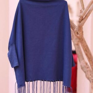 Women’s Fleece Plain Poncho Cape Shawl