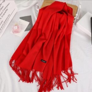 1 Pc Women’s Woolen Plain Shawl